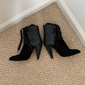 IRO Black Kitmei Shearling Lined Boots